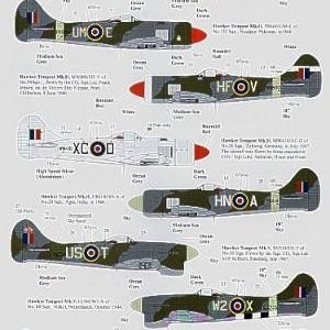 Hawker tempest Mk II and Mk V