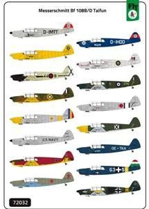 Messerschmitt Bf 108 B/ D Taifun x 16 camo 2 in 1