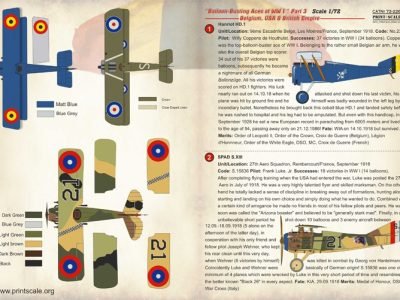 Balloon-Busting Aces of WW I Part 3 – Belgium, USA and RFC