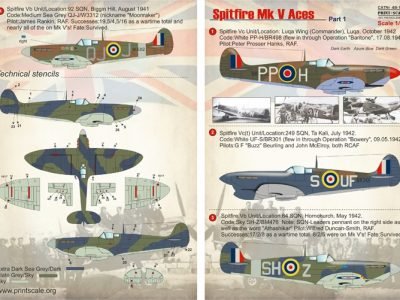 1/48 Spitfire Mk V Aces Part 1