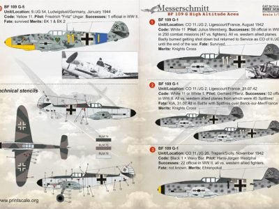 1/72 Me 109 G High Altitude Aces