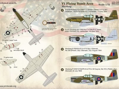 1/72 V1 Flying Bomb Aces- Mustang