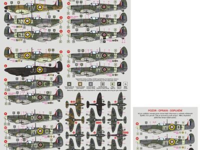 1/48 Spitfire used by Czechoslovak airmen in RAF