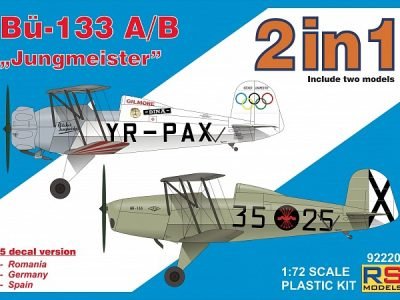1/72 Bücker Bü-133 A/B Jungmeister 2 in 1