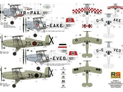 1/72 Bücker Bü-133 A/B Jungmeister 2 in 1