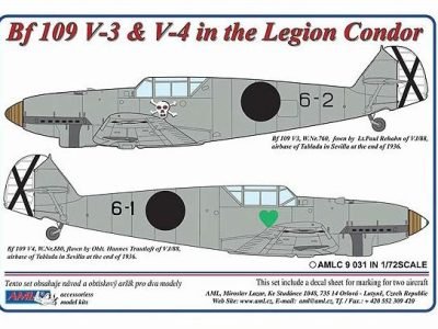 1/72 Messerschmitt Bf 109 V-3 & V-4 in the Legion Condor