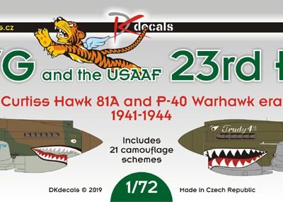 1/72 AVG/23rd FG (Curtiss Hawk 81A and P-40 Warhawk era 1941-44)