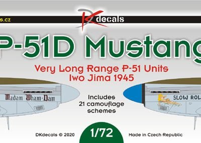 1/72 North-American P-51D Mustang VLR Units Iwo Jima 1945