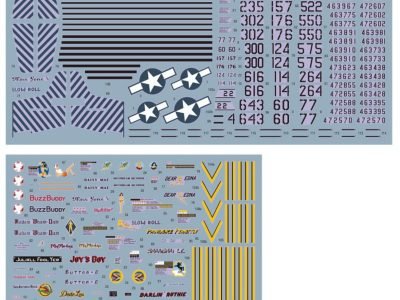 1/72 North-American P-51D Mustang VLR Units Iwo Jima 1945