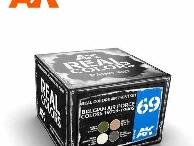 BELGIAN AIR FORCE COLORS 1970S-1990S