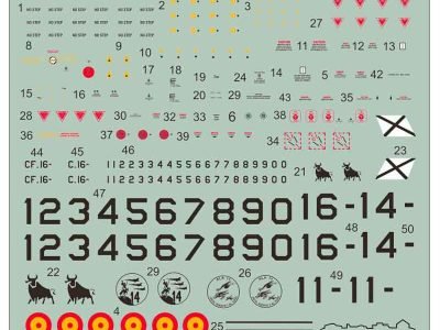 Spanish Typhoons – stencils and insignias