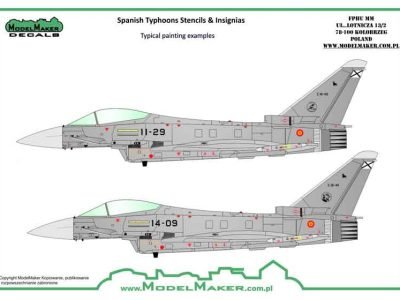 Spanish Typhoons – stencils and insignias