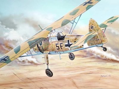 Henschel Hs-126B over Africa