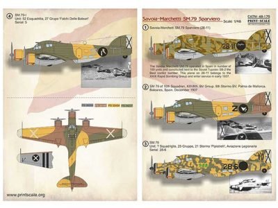 SM-79 Sparviero in the Spanish Civil War