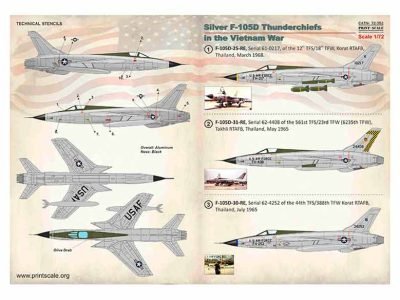 Silver F-105 D in Vietnam War