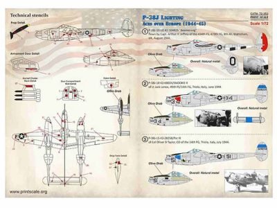 P-38 J Lightning Aces over Europe 1944-1945