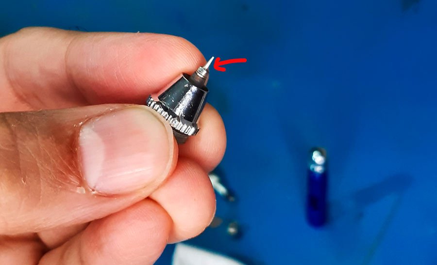 Uso y limpieza del aerógrafo