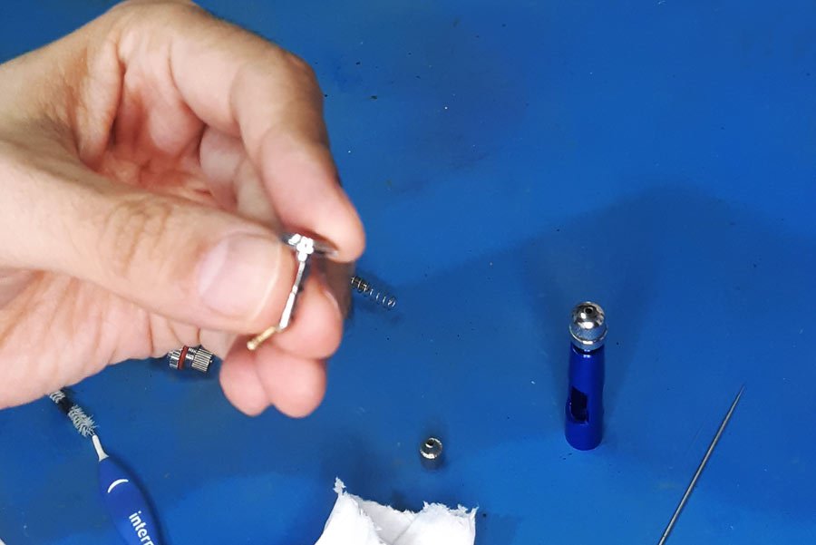 Uso y limpieza del aerógrafo