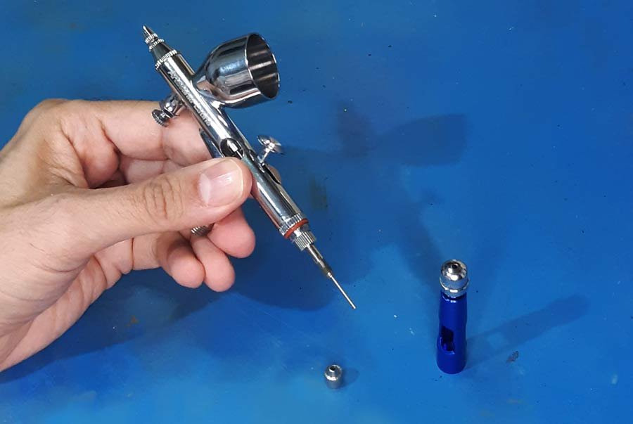 Uso y limpieza del aerógrafo