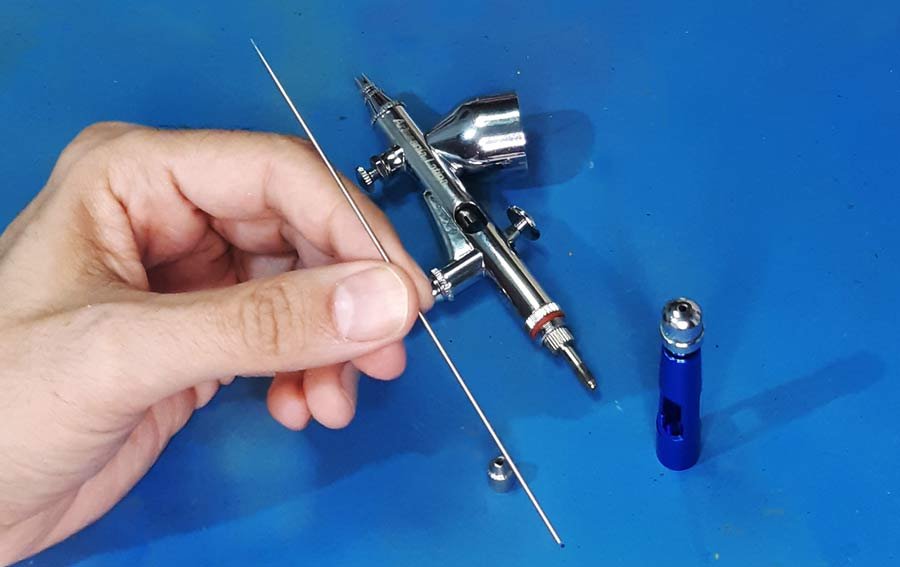 Uso y limpieza del aerógrafo