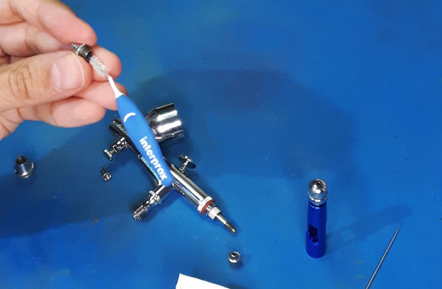 Uso y limpieza del aerógrafo