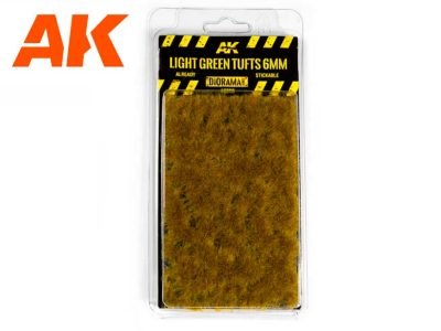 LIGHT GREEN TUFTS 6MM