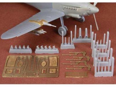 Wing Cannon & Rocket set for HA-1112 tripala Buchon