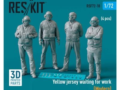 Yellow jersey waiting for work Modern 4 pcs.