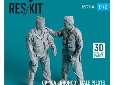 OV-10A ‘Bronco’ male pilots standing Type 2