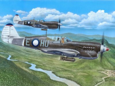 Kittyhawk Mk. IV over the Mediterranean and the Pacific