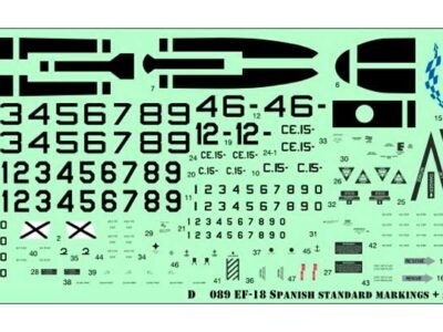 F/A-18 SPAIN STANDARD MARKINGS and STENCILS