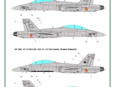 F/A-18 SPAIN STANDARD MARKINGS and STENCILS