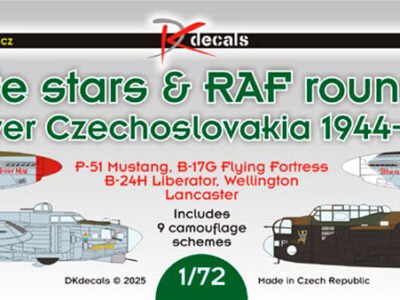 White stars & RAF roundels over  Czechoslovakia 1944-45